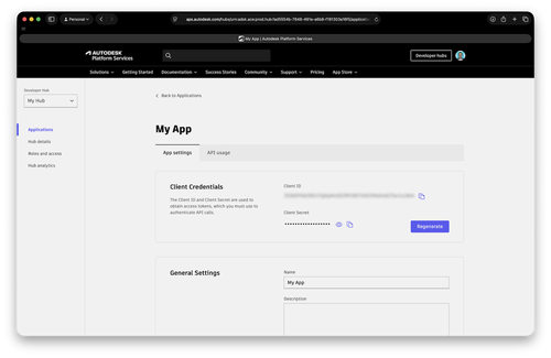 Getting Started | Autodesk Platform Services Tutorials